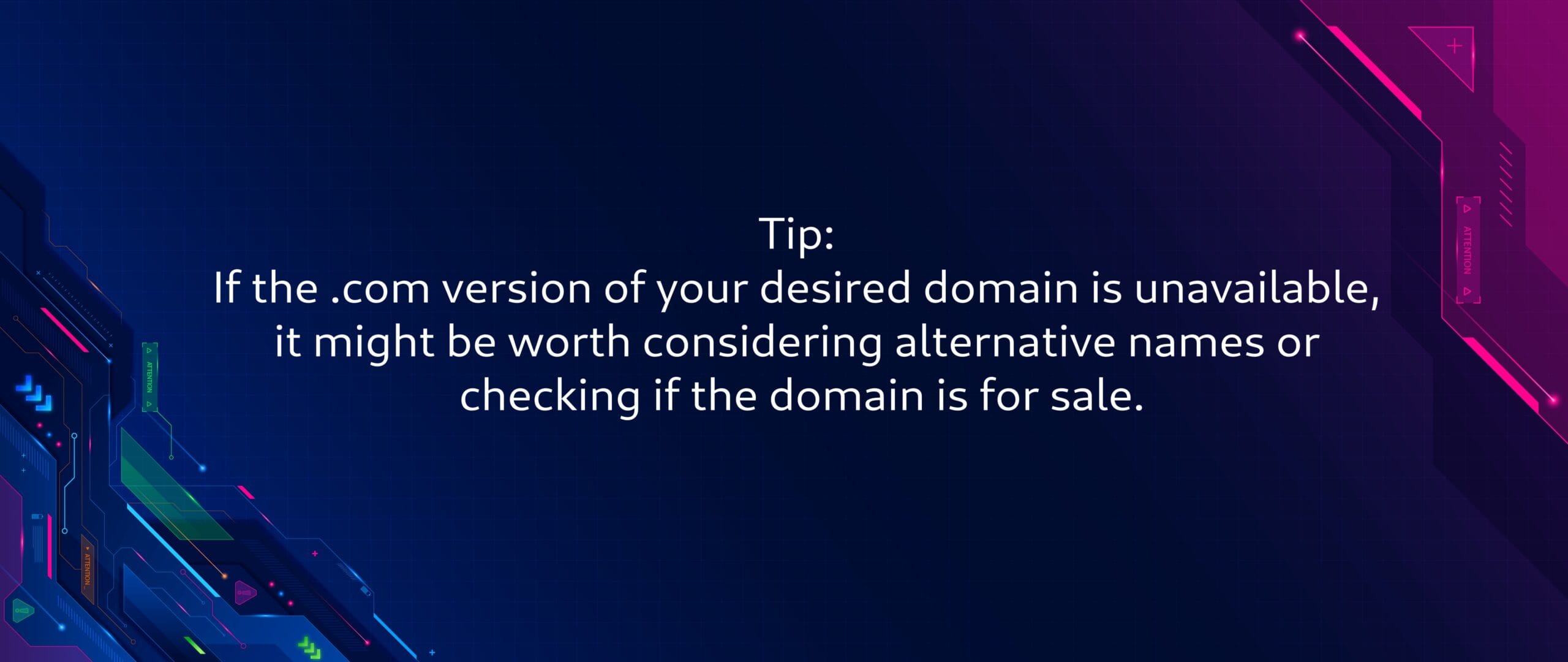 Purchasing a Domain Name for a Website